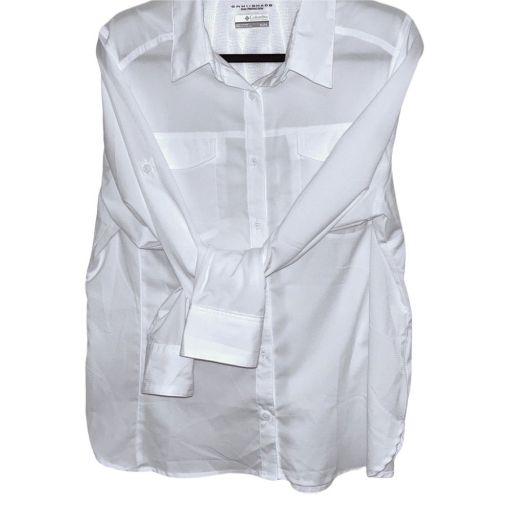 Columbia Silver Ridge Lite Long-Sleeve white Shirt Women’s size XL - Picture 5 of 12
